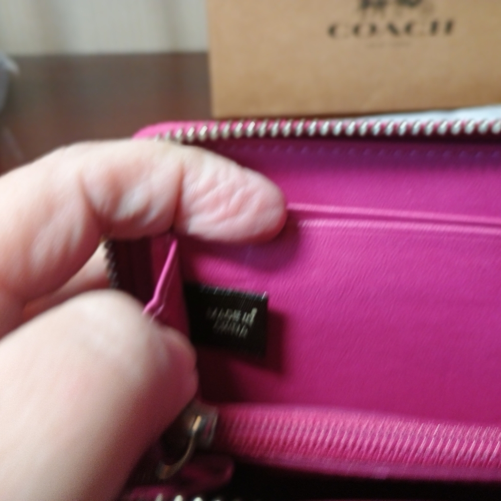 Coach Tattersol Heritage Plaid Zipper Wallet - Picture 8 of 8